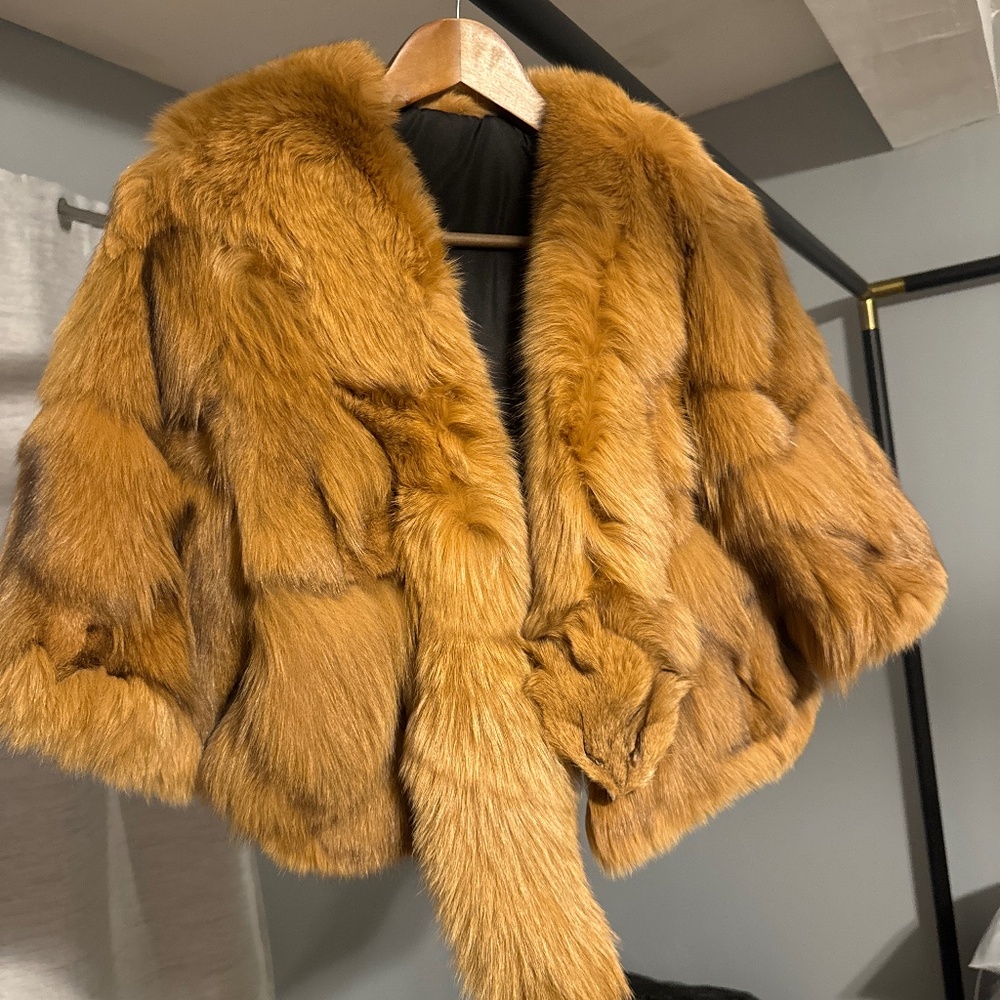 Genuine Fox fur coat